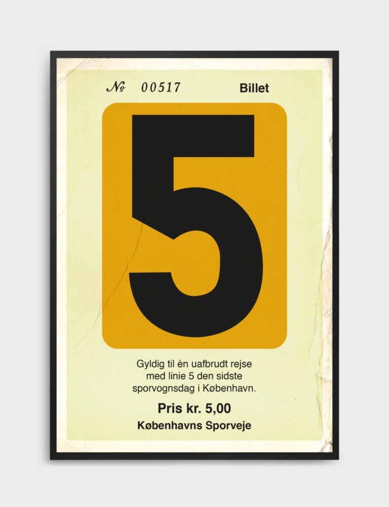Busbillet plakat
